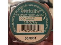 L'Oreal Infallible Eye Shadow, Endless Sea, 0.12 oz/3.5 g - thumbnail 3