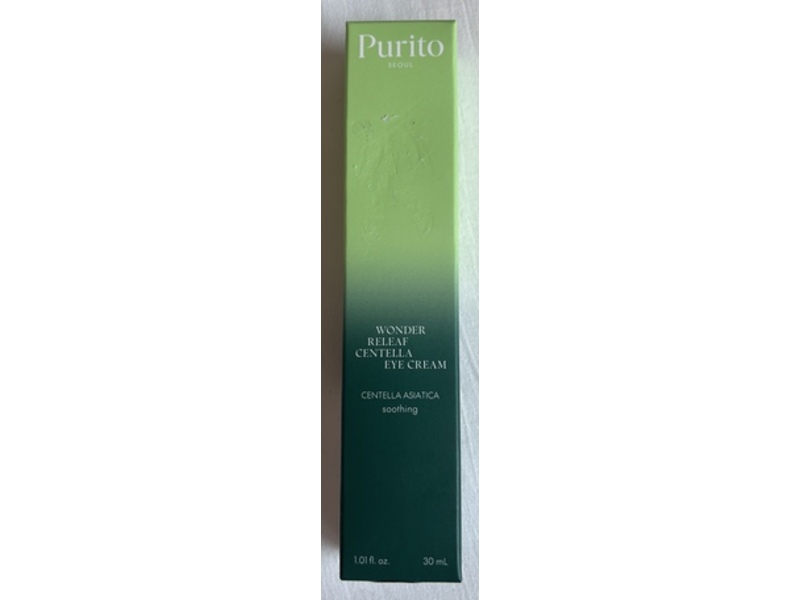Purito Wonder Releaf Centella Asiatica Soothing Eye Cream, 1.01 fl oz/30 mL