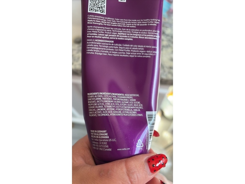 Wella Professionals Ultimate Color Step 2 Conditioner, Glycine & B5, 6.7 fl oz/200 mL