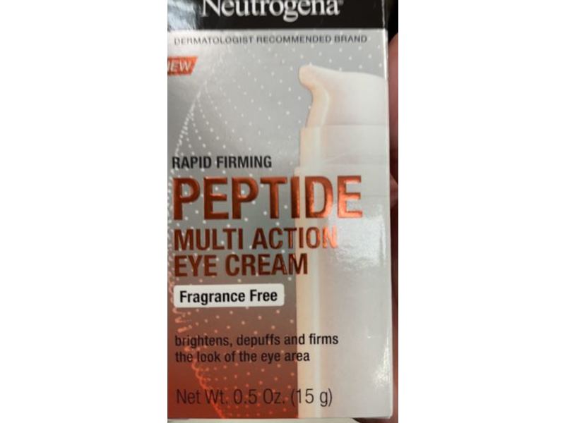 Neutrogena Peptide Multi Action Eye Cream, Fragrance Free, 0.5 oz/15 g