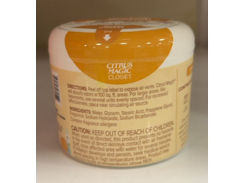 Citrus Magic Solid Air Freshener & Odor Absorber, Cedar Closet, 8 oz/226 g