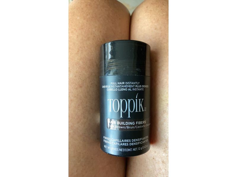 Toppik Hair Building Fibers, Dark Brown, 0.42 oz/12 g