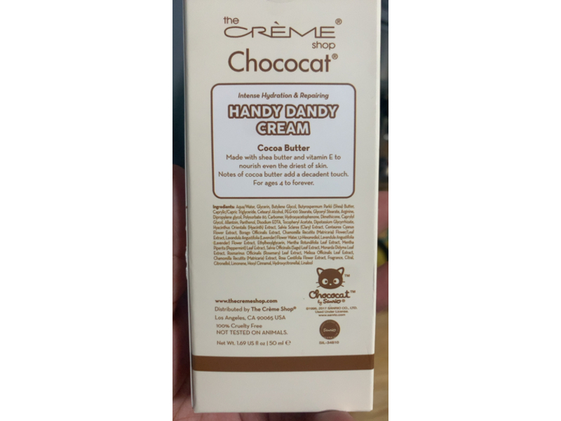 The Creme Shop Handy Dandy Cream, Cocoa Butter, 1.69 fl oz/50 mL