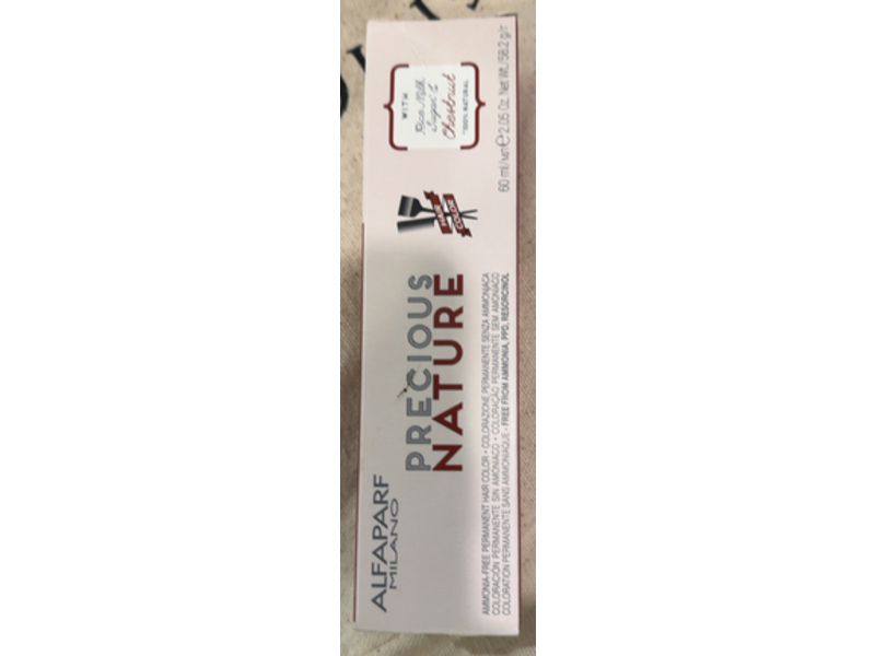 Alfaparf Milano Precious Nature Hair Color, 6NF Dark Cool Natural Blonde, 2.05 oz/60 mL