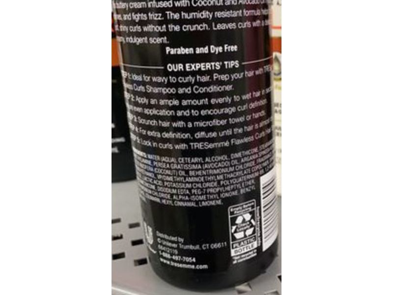 Tresemme Flawless Curls Defining Cream, Coconut & Avocado Oil, 12 fl oz/355 mL