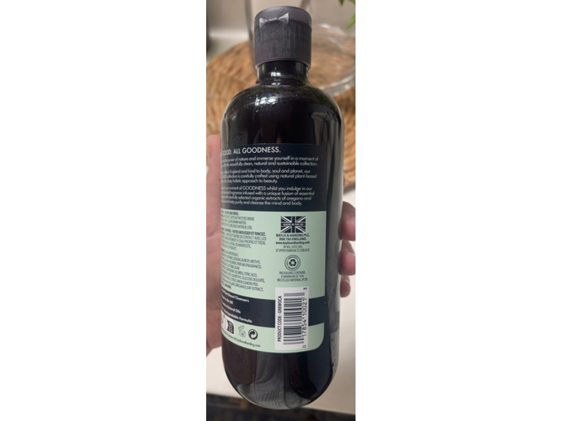 Baylis & Harding Goodness Body Wash, Oud Cedar & Amber, 16.9 fl oz/500 mL, Pack Of 3