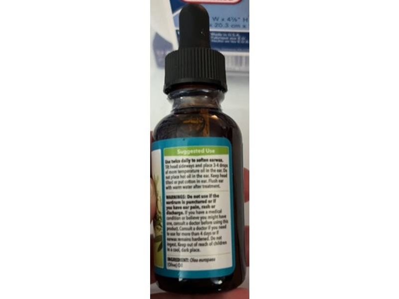 De La Cruz Ear Wax Softener Sweet Oil, Olive Oil, 1 fl oz/30 mL