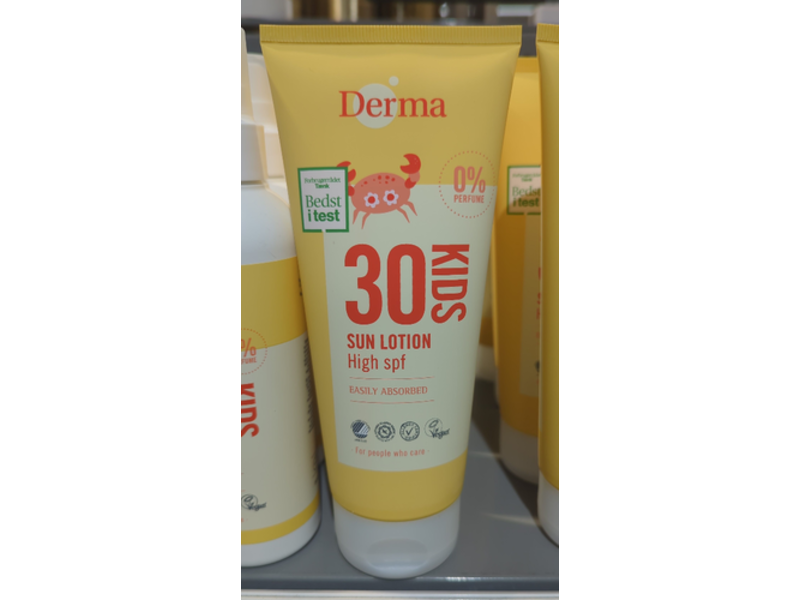 Derma Kids Sun Lotion, SPF 30, 200mL
