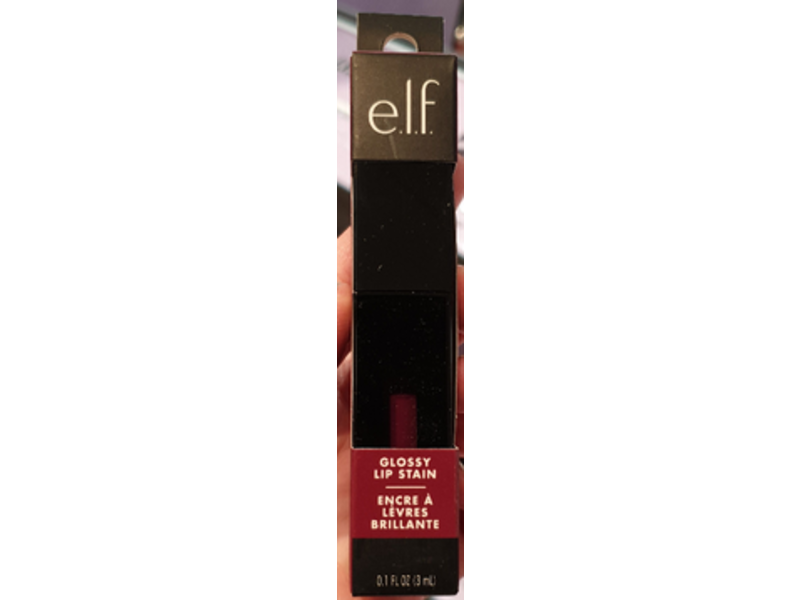 e.l.f. Glossy Lip Stain, Berry Queen, 0.1 fl oz/3 mL