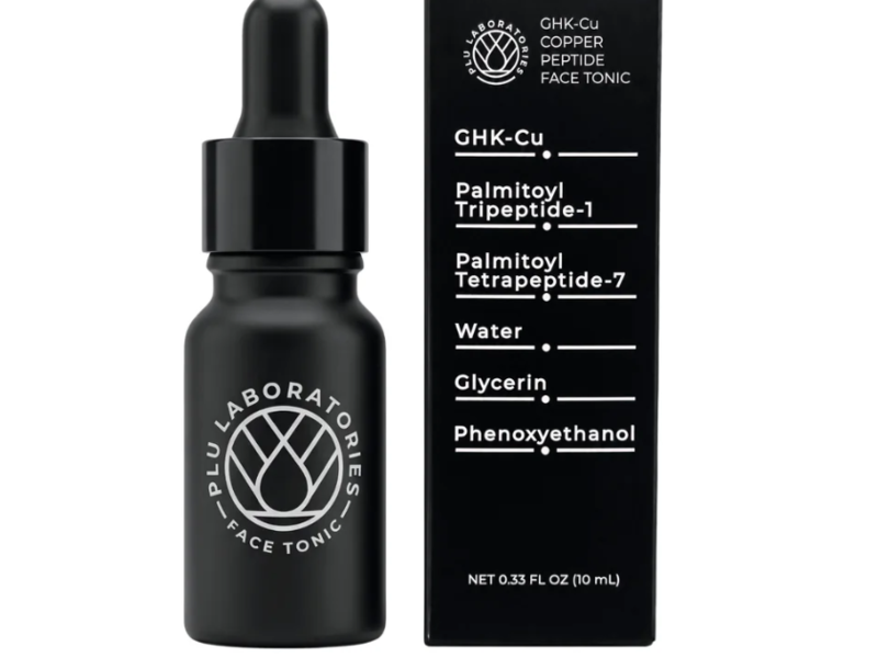 PLU Laboratories GHK-Cu Face Tonic, Copper Peptide, 0.33 fl oz/10 mL