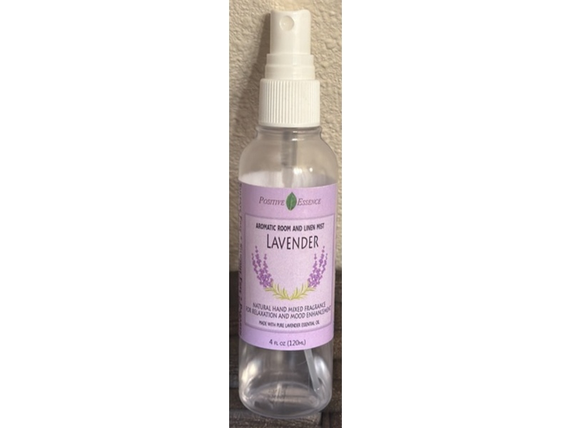 Positive Essence Aromatic Room & Linen Mist, Lavender, 4 fl oz/120 mL