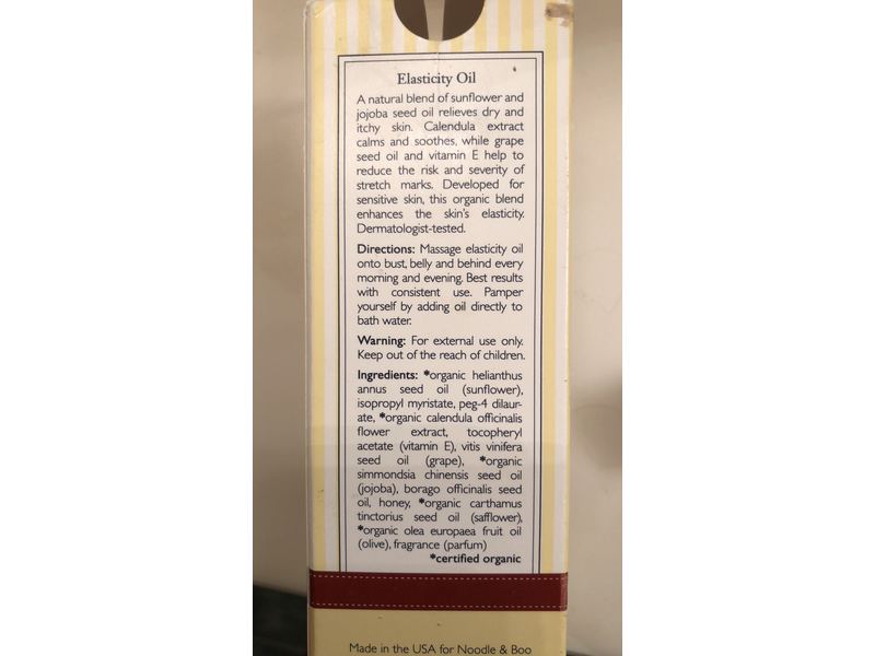 Noodle & Boo Nectar Elasticity Oil For Skin Resiliency And Restoration, 4 fl oz/118 ml