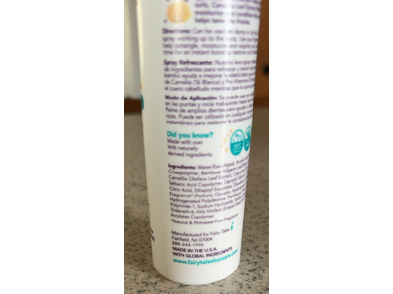 Fairy Tales Curl Sharpers Curly-Q Refresher Spray, 8 fl oz/236 mL