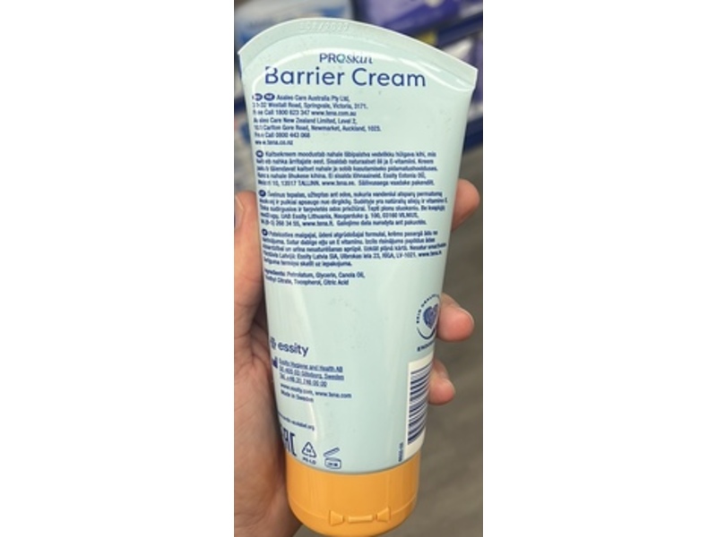 Tena ProSkin Barrier Cream, Perfume Free, 150 mL