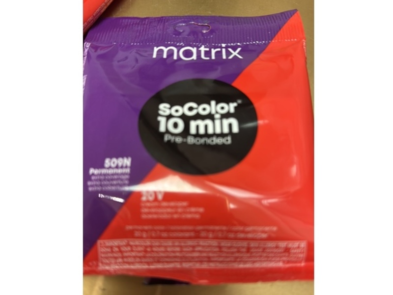 Matrix Socolor 10 Min Pre-Bonded Permanent Hair Colour, 509N Light Blonde Neutral, 20 g