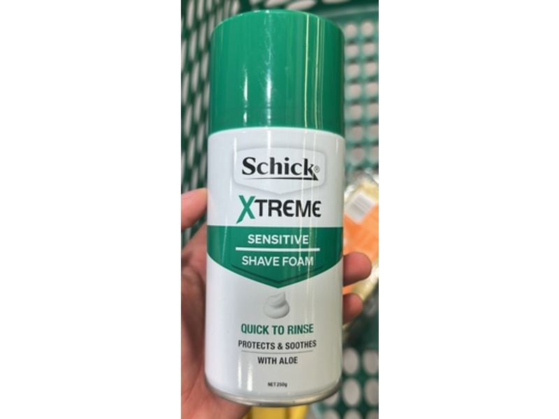 Schick Xtreme Shave Foam, Aloe, 250 g