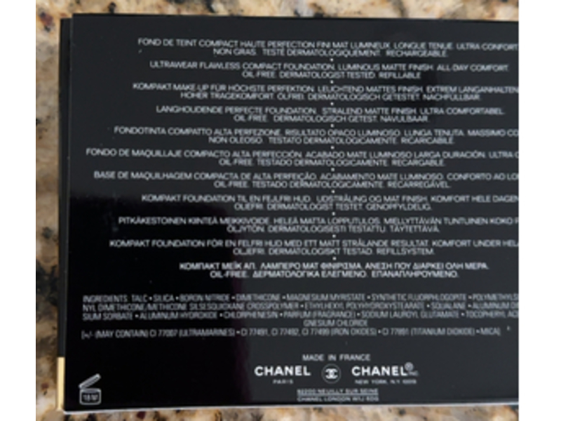 Chanel Ultra Le Teint Flawless Finish Compact Foundation, BR12, 0.45 oz/13 g