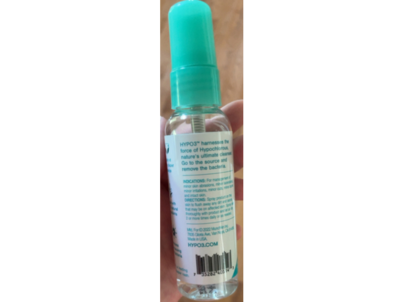 Munchkin Skin Cleanser Daily Diaper Rash Spray, HYP03, 2 fl oz/59 mL