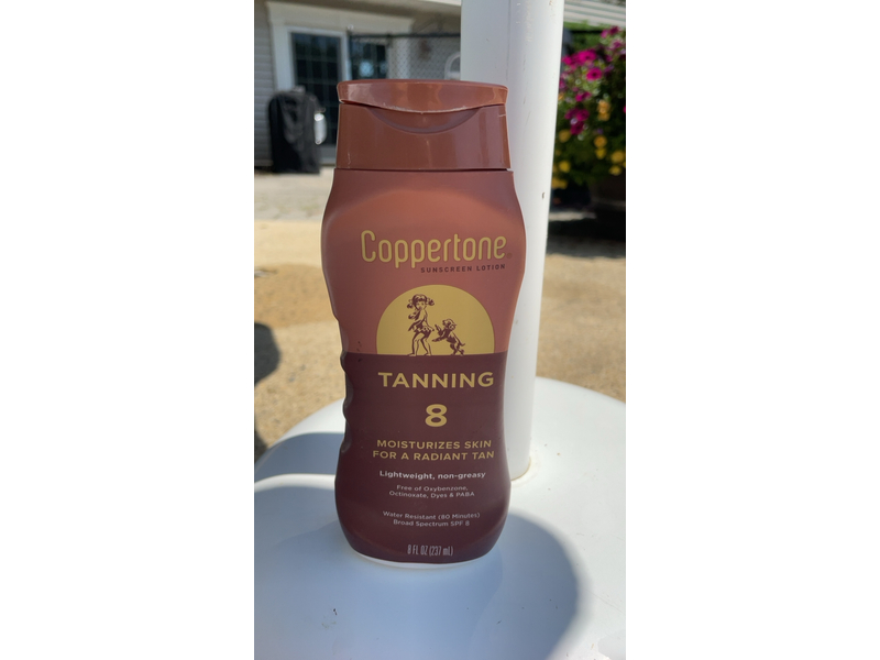 Coppertone Tanning Lotion, Non-greasy, Light Formula, SPF 8