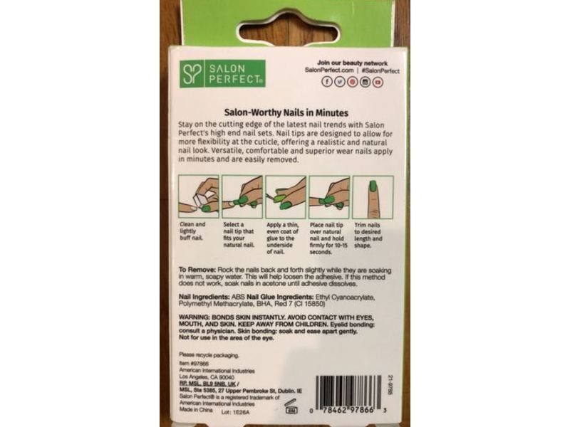 Salon Perfect Faboolous Nail Set, Limited Edition, 15 Count