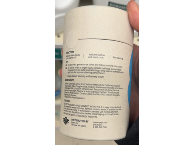 Ayeya Laundry Detergent Tablets, Gratitude, 40 Loads, 6.8 oz/200 g, 40 Count