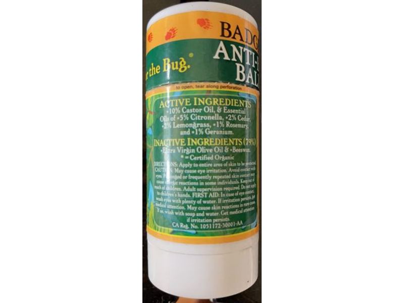 Badger Anti-Bug Balm, 1.5 oz/42 g