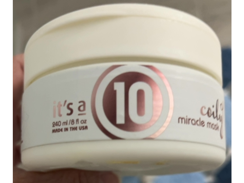 It's A 10 Haircare Miracle Coily Mask, 8 oz/240 mL