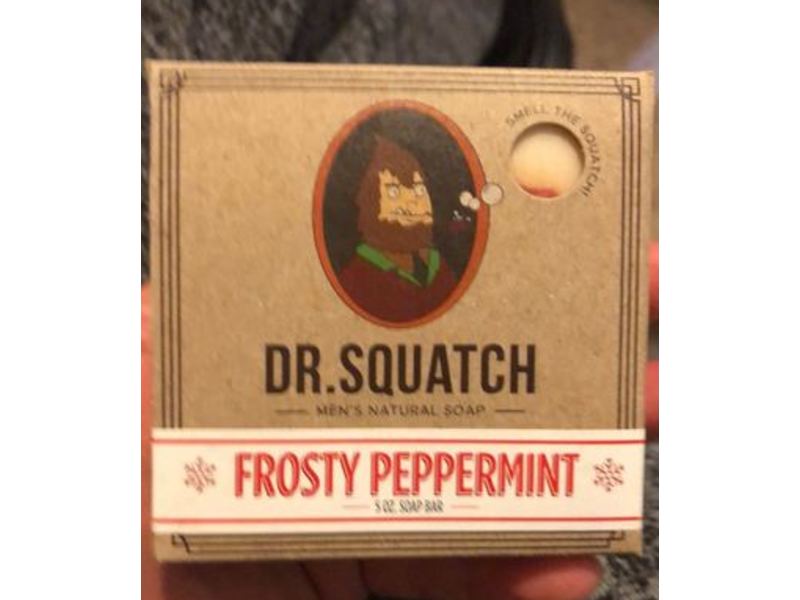 Dr Squatch Men's Natural Soap Bar, Frosty Peppermint, 5 oz