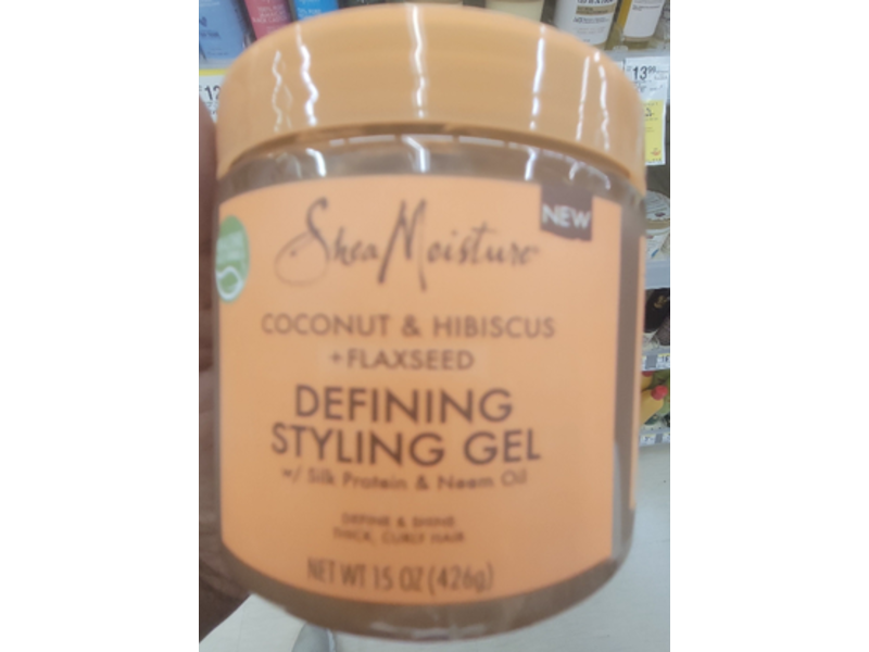 SheaMoisture Defining Styling Gel, Coconut & Hibiscus + Flaxseed, 15 oz/426 g