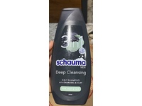 Schauma 3 In 1 Deep Cleansing Shampoo, Charcoal & Clay, 400 mL - thumbnail 2