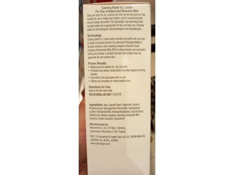 Physiogel Hypoallergenic Calming Relief A.I. Lotion, 400 mL