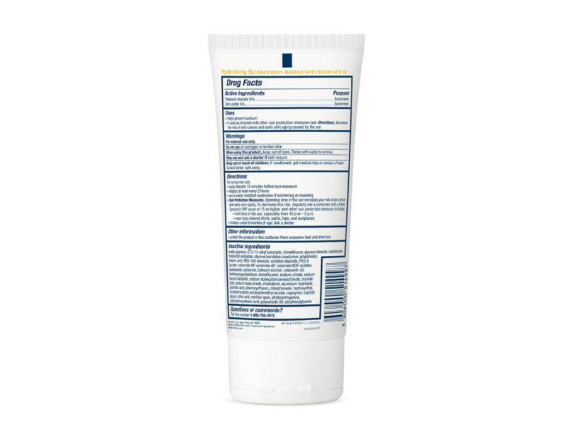 CeraVe Hydrating Mineral Sunscreen Body Lotion, SPF 30, 5 fl oz/150 mL