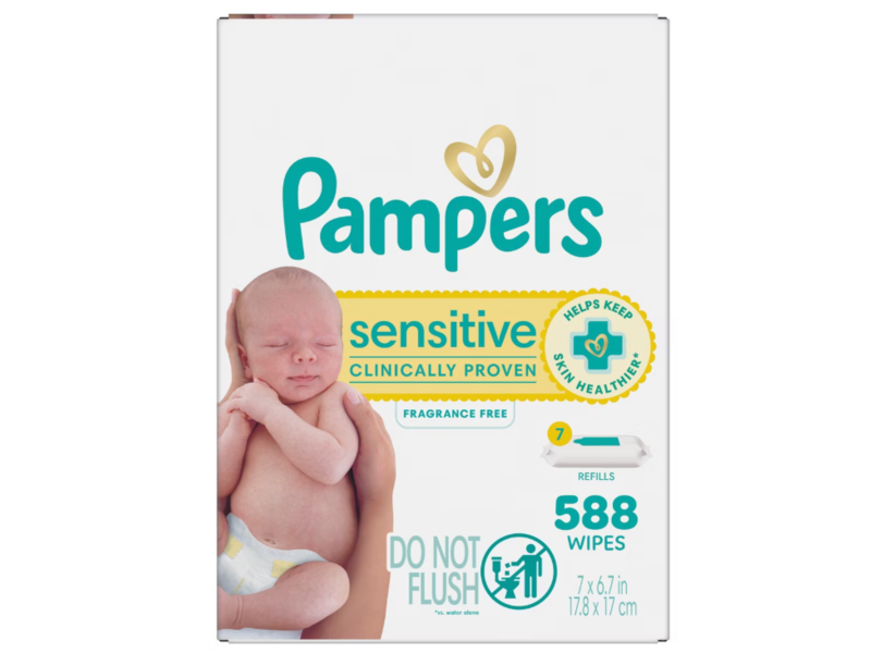 Pampers Baby Wipes, 588 Count