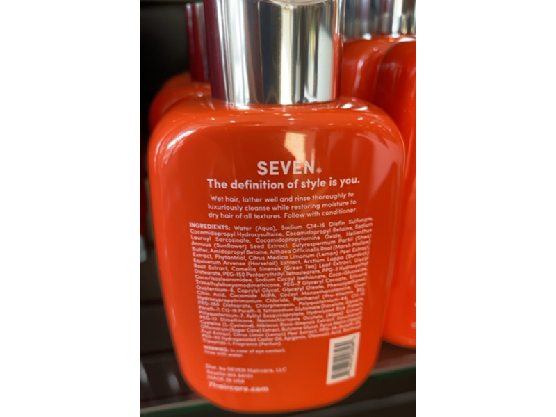 Seven Gazar Hydrate shampoo, 10.8 fl oz/319 mL