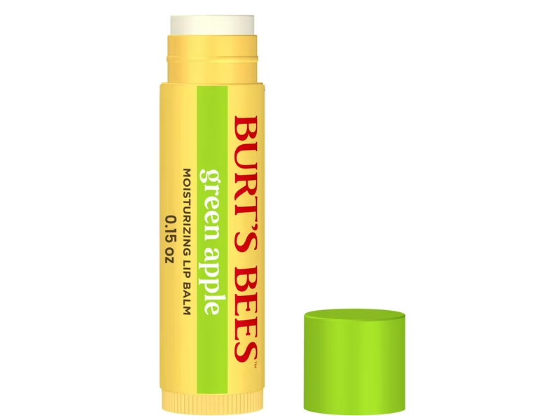 Burt's Bees Moisturizing Lip Balm, Green Apple, 0.15 oz/4.25 g