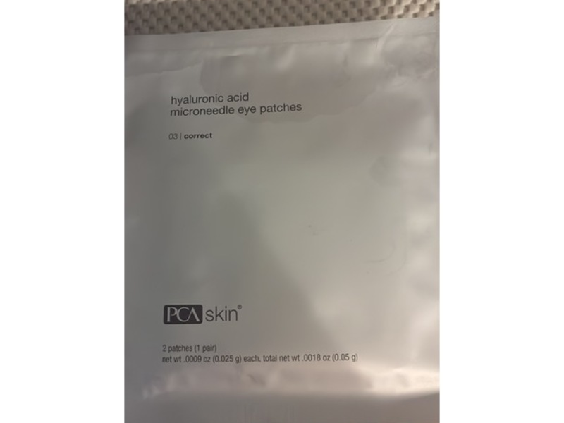 PCA Skin Hyaluronic Acid Microneedle Eye Patches, 03 Correct, 2 Count, 0.018 oz/0.05 g
