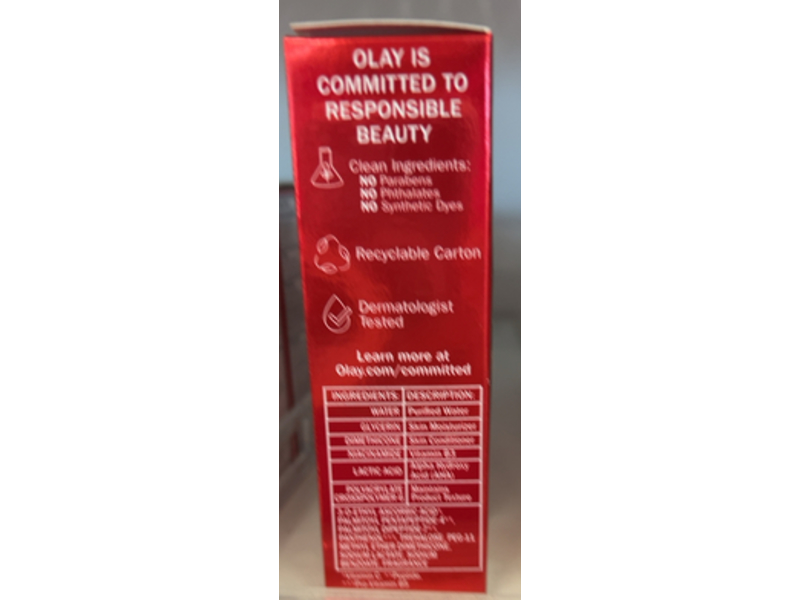 Olay Vitamin C + Peptide Max Brightening Serum, 1.3 fl oz/40 mL