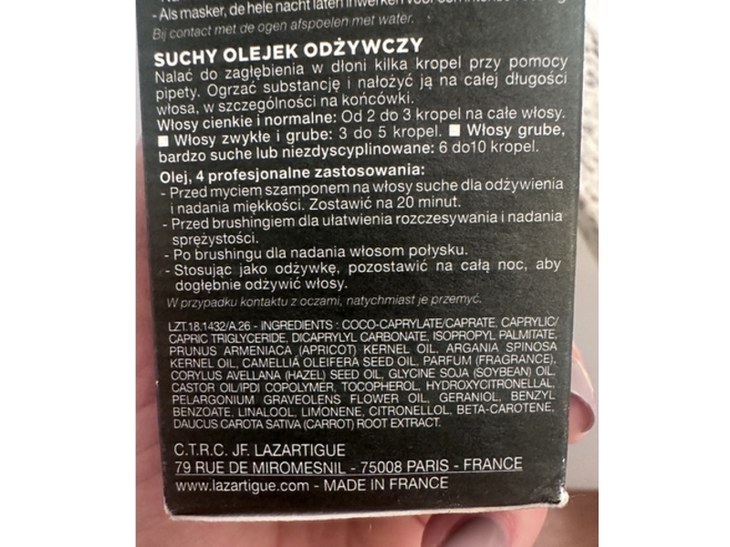 Lazartigue Huile Des Reves Nourishing Dry Oil, 1.7 fl oz/50 mL