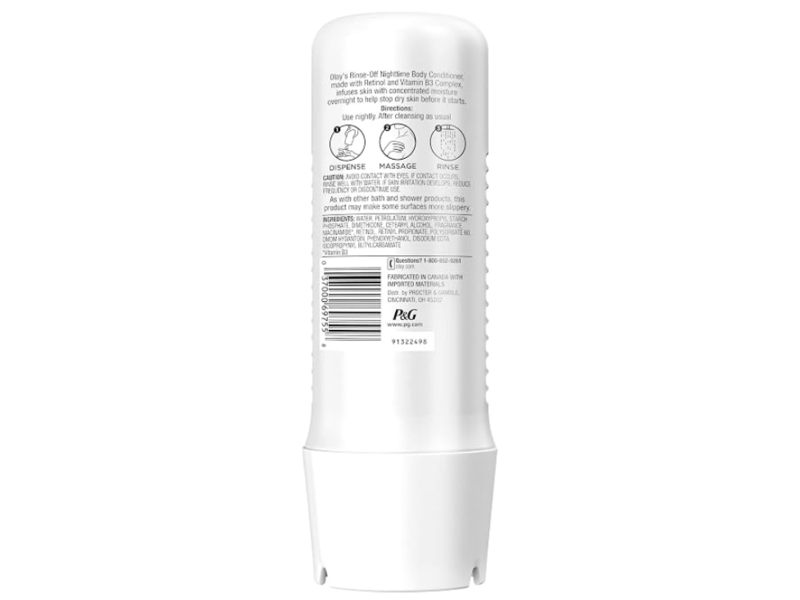 Olay Nighttime Rinse-Off Body Conditioner, 8 fl oz/236 mL