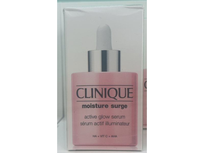 Clinique Moisture Surge Active Glow Serum, HA + VIT C + AHA, 1.7 fl oz/50 mL