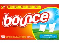 Bounce Dryer Sheets, Outdoor Fresh, 60 Count, 2 Pack - thumbnail 1