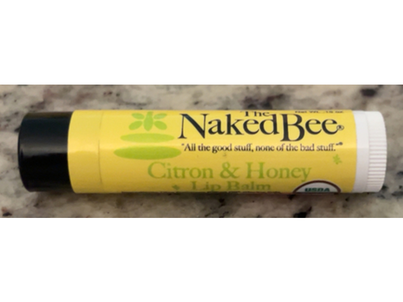 The Naked Bee Lip Balm, Citron & Honey, 0.15 oz