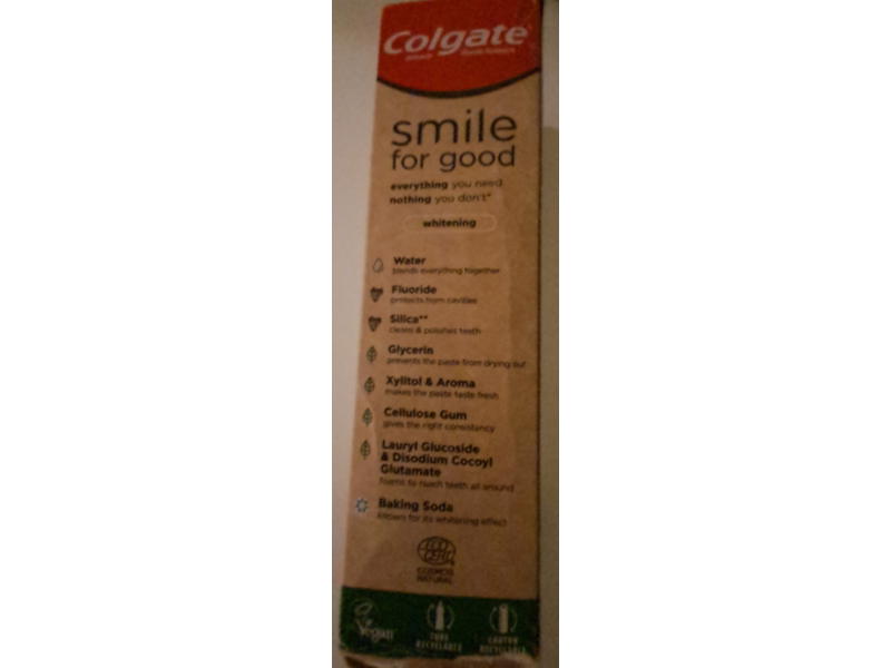 Colgate Smile For Good Toothpaste, Whitening, 75 mL