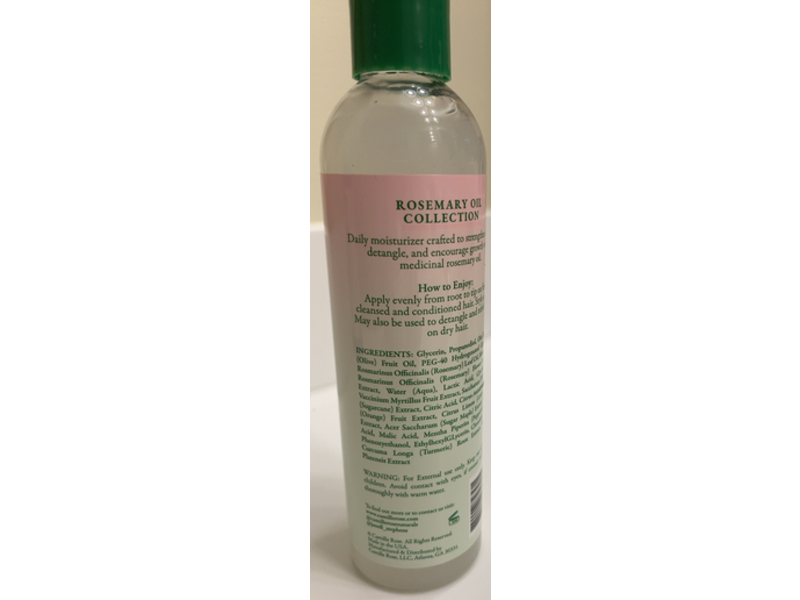 Camille Rose Strengthening Leave In Conditioner, Rosemary Oil, 8 fl oz/236 mL
