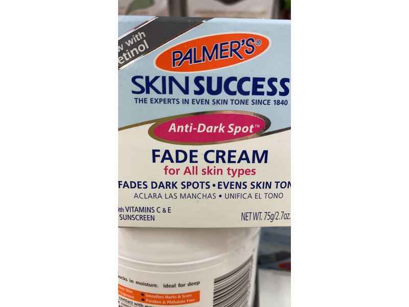 Palmer's Skin Success Fade Cream, Anti-Dark Spot, 2.7 oz/75 g