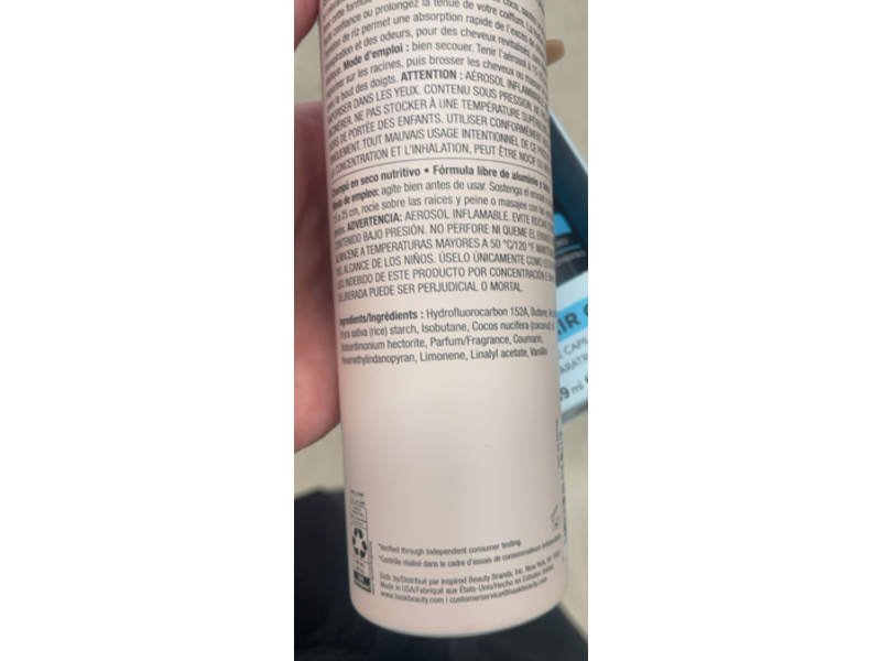 Hask Nourishing Dry Shampoo, Coconut Oil, 8.1 oz/229 g