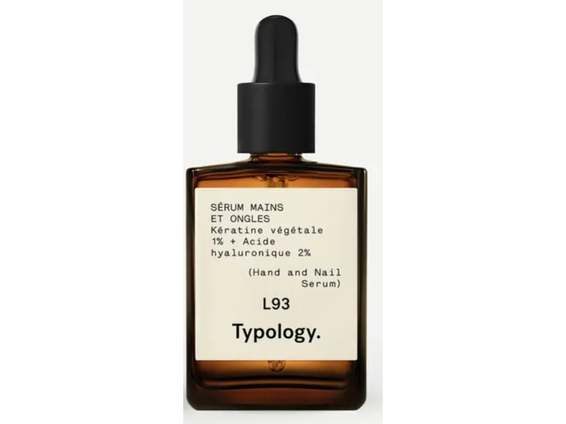 Typology L93 Hand & Nail Serum, Plant Keratin 1% + Hyaluronic Acid 2%, 15 mL