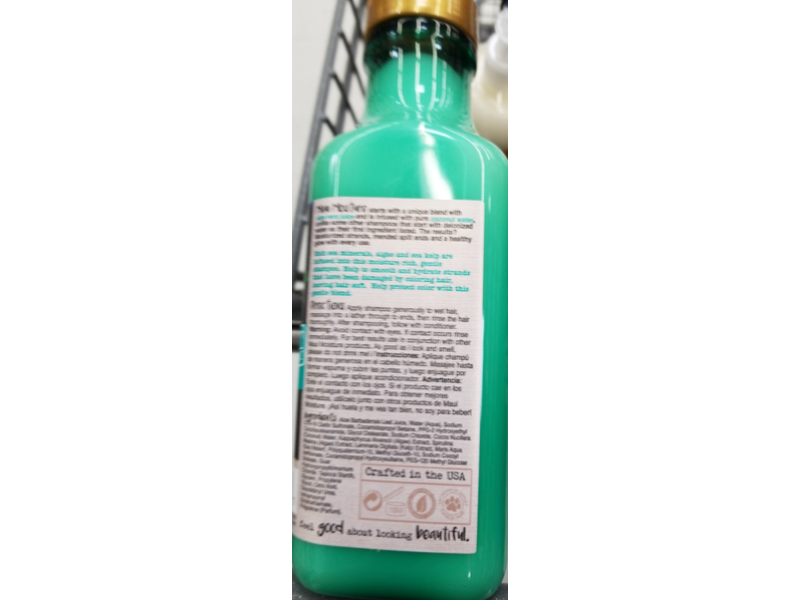 Maui Moisture Color Protection + Sea Minerals Shampoo, Color Treated Hair, Sulfate-Free, 13 fl oz/385 mL