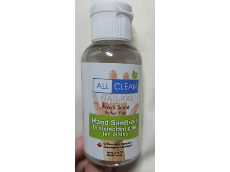 All Clean Natural Hand Sanitizer, 2fl oz/60 ml