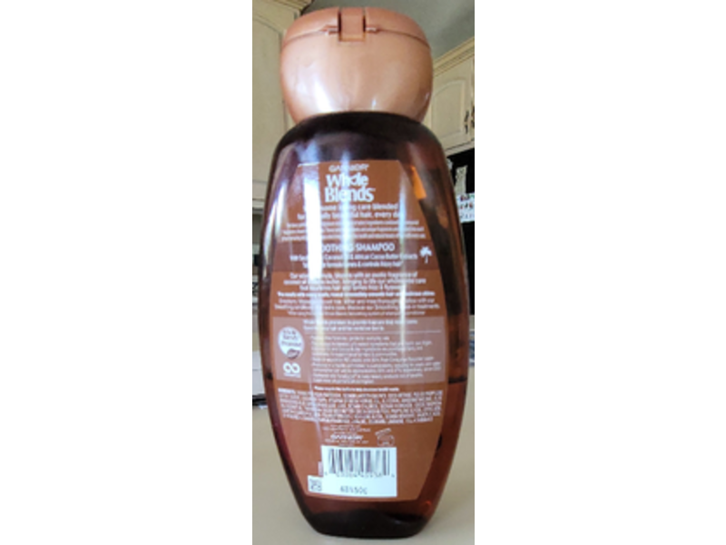 Garnier Whole Blends Smoothing Shampoo, Coconut Oil & Cocoa Butter Extract, 12.5 fl oz/370 mL